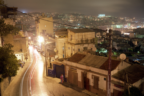 Rue Mohamed Zekkal vue du Boulevard des Martyres, Alger, Algérie