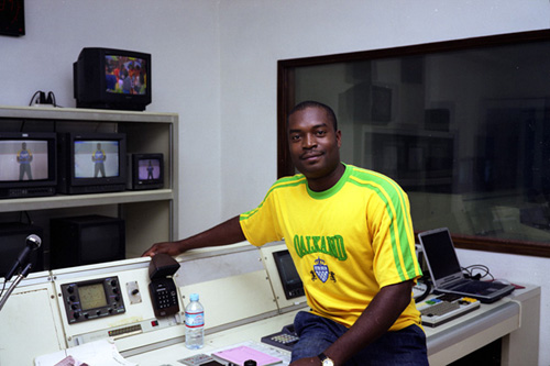 Edson, presentateur TV et Technicien, TVS, Sao Tome