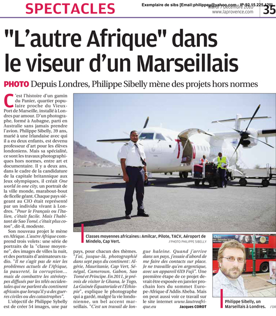 Article dans La Provence